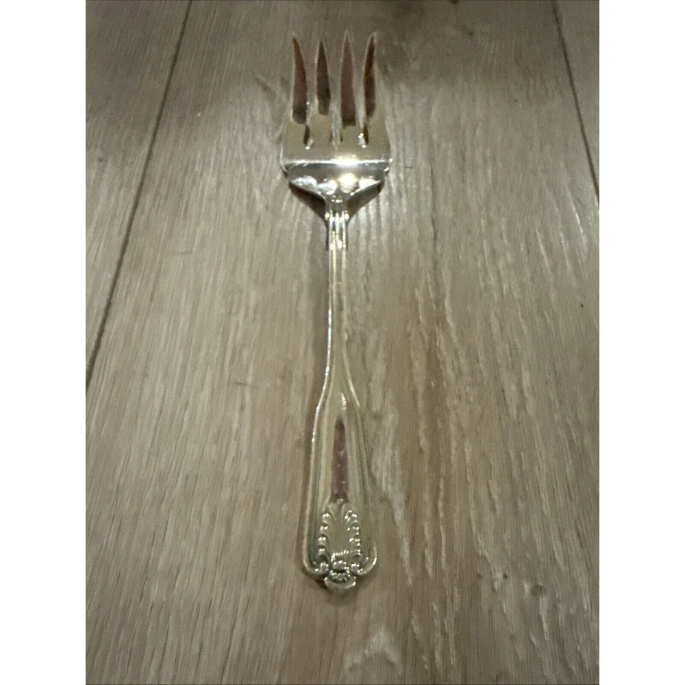 Vintage‎ Retroneu Silver  COVENTRY SHELL  Silverplate Cold Meat Serving Fork